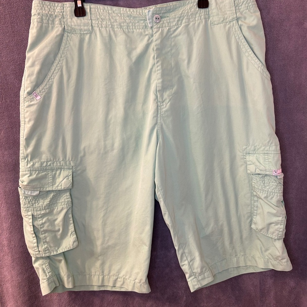 Rocawear Y2K Hiphop Baggy Mens 38W Original Fit Cargo Shorts Sage Green